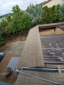 Old Roof on pergola Novato